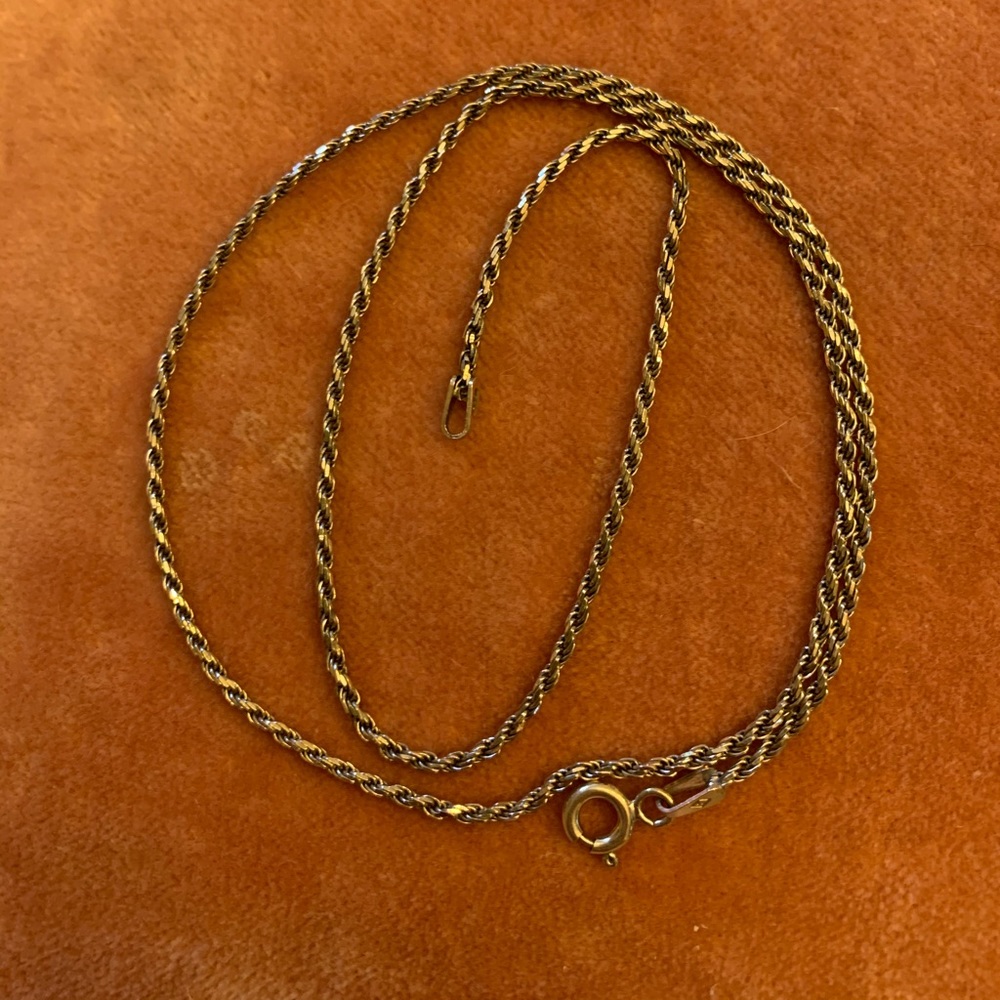 Sterling silver rope chain